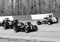Vogler #14 Gary Bettenhausen #99 Bigelow #43 Greg Leffler Winchester 4-20-80