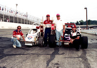 With Rollie Helmling, Bob East & John Bickford  Double Wins  Salem 6-17-90