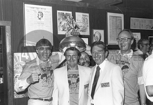 Gary with Tom Sneva (left) & Tom Bigelow  Last Row Party Indy 1980