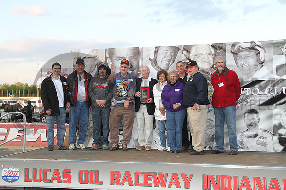USAC Hall of Fame induction at Lucas Oil Raceway (IRP) 5-17-14