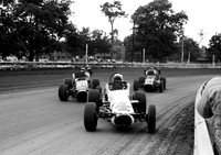 Dickson #40 Snider #4 & Foyt  Hoosier 100 9-11-71