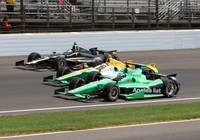 with Simona de Silvestro #78 & Jean Alesi #64 Indy 2012