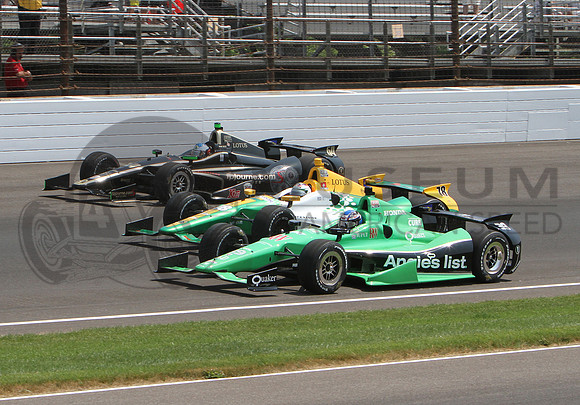 with Simona de Silvestro #78 & Jean Alesi #64 Indy 2012