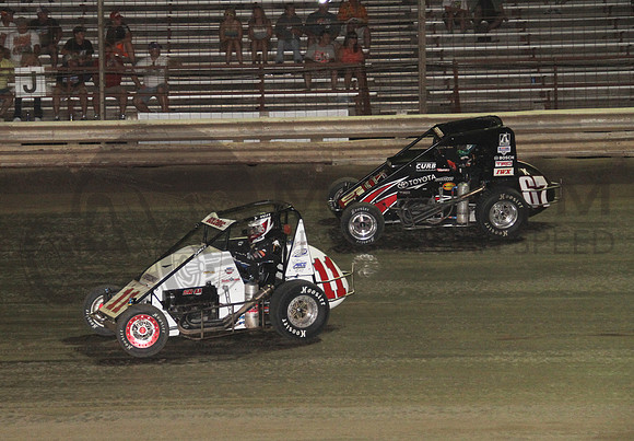 with Shane Golobic #11  Belleville (KS) High Banks 8-1-13