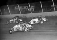 Hewitt #16, Hines  #51 & Darland Eldora 4 Crown 9-26-98own