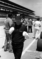 Denny Hulme after fire