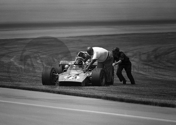 Revson out of fuel - 3rd turn