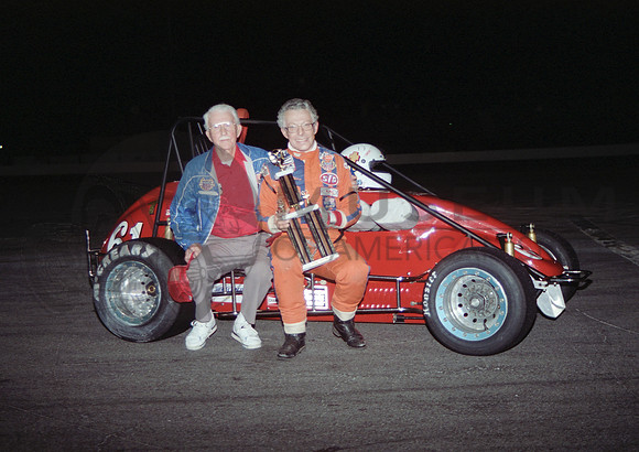 with his father Indy Speedrome 7-24-92
