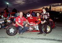 Jim, Tracy and Ted Hines  Indy Speedrome 7-10-92