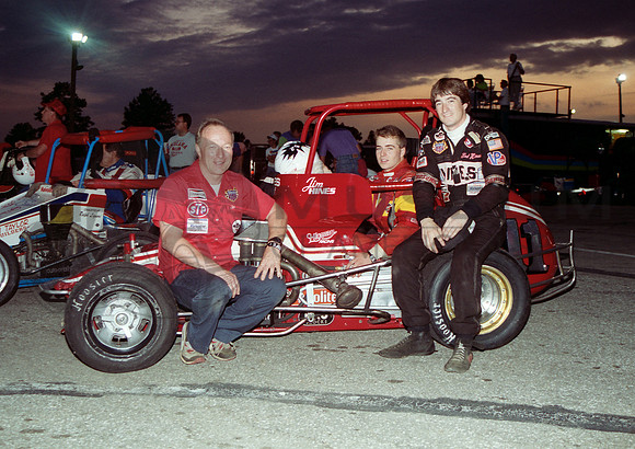 Jim, Tracy and Ted Hines  Indy Speedrome 7-10-92