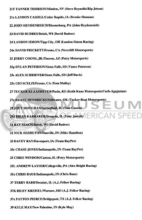 Entry List  page 3
