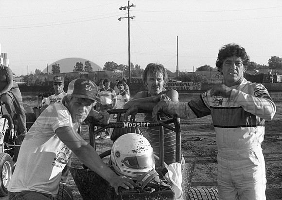 with Sheldon Kinser, son Greg. Kokomo 7-11-84
