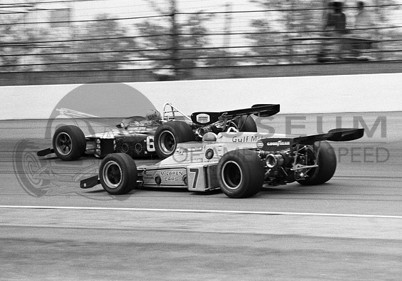 Rutherford #7 and Hiss  Indy 1973
