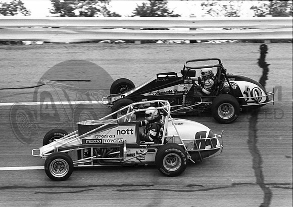 Gibson #84 and Steve Butler  Salem 9-18-88