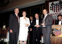 Jim, Paulie & Mike Streicher with Roger McCluskey  USAC Banquet 1-24-92
