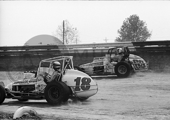 #63 with Billy Engelhart #18  Terre Haute 5-1-76
