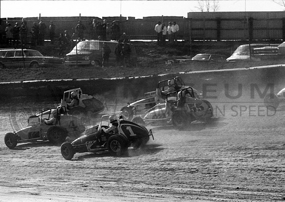 #63 with Bigelow 55, Dickson 1,  Pancho 4 & Sessions   Eldora 4-11-76