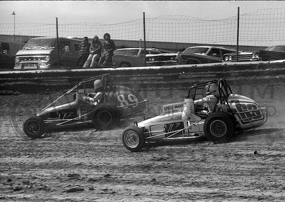 #63 with Lee Osborne #89  Eldora 4-11-76