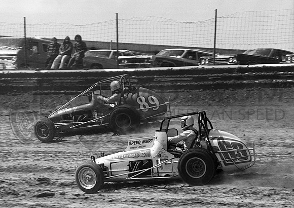 #63 with Lee Osborne #89  Eldora 4-11-76