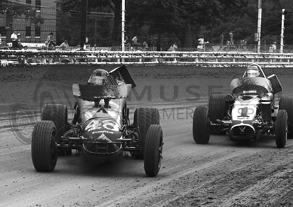Karl Busson #48 & Al Unser. Hoosier Hundred 9-11-71