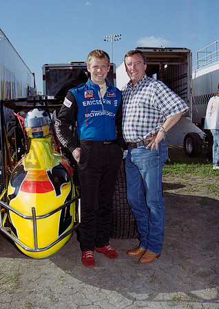 with Johnny Rutherford Knoxville, IA 6-3-00