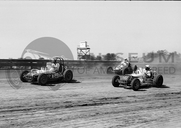Beale #2, Bill Vukovich Jr. #17 & Don Thomas  Terre Haute 9-10-67