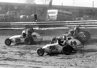 Beale #32, Joe Saldana #14 & Butch Wilkerson Eldora 10-21-73