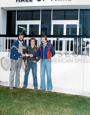 Buying Robin Miller's midget with John Mahoney and Robin.  IMS winter 1979